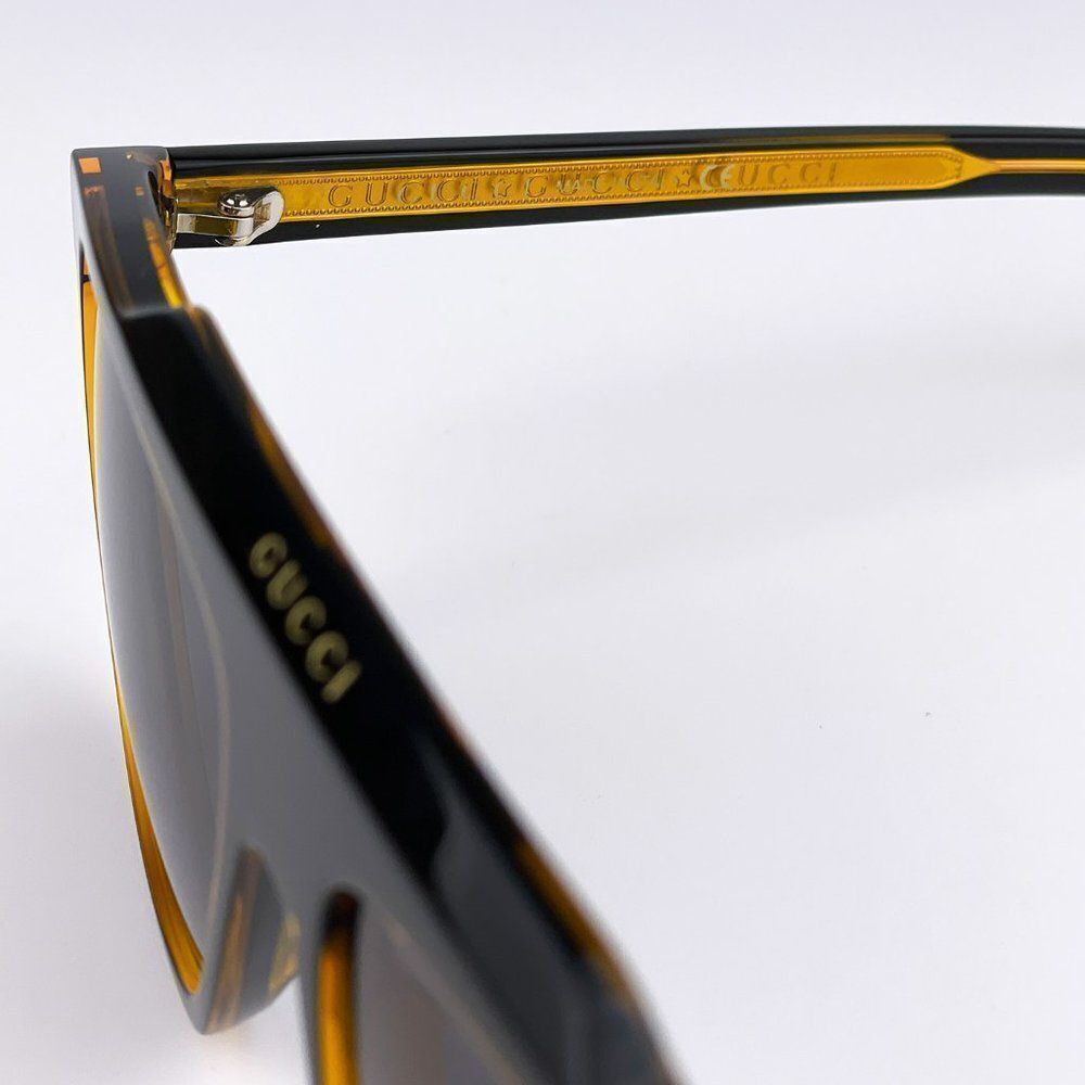NEW GUCCI GG1039S 001 Black/Yellow Gray Aviator Plastic Men Sunglasses - Picture 6 of 13